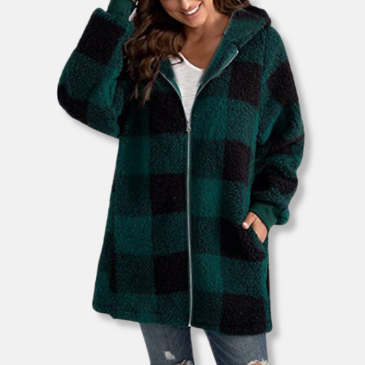 WW | Hoodie - Oversized Fit - Weiches Strickmaterial - Reißverschluss - Längeres Modell - Lässig