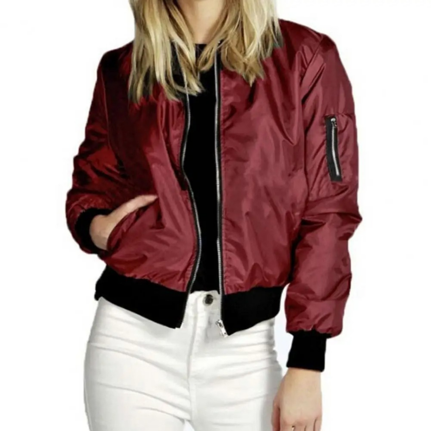 WW | Women's Contrast Patch Style Summer Jacket