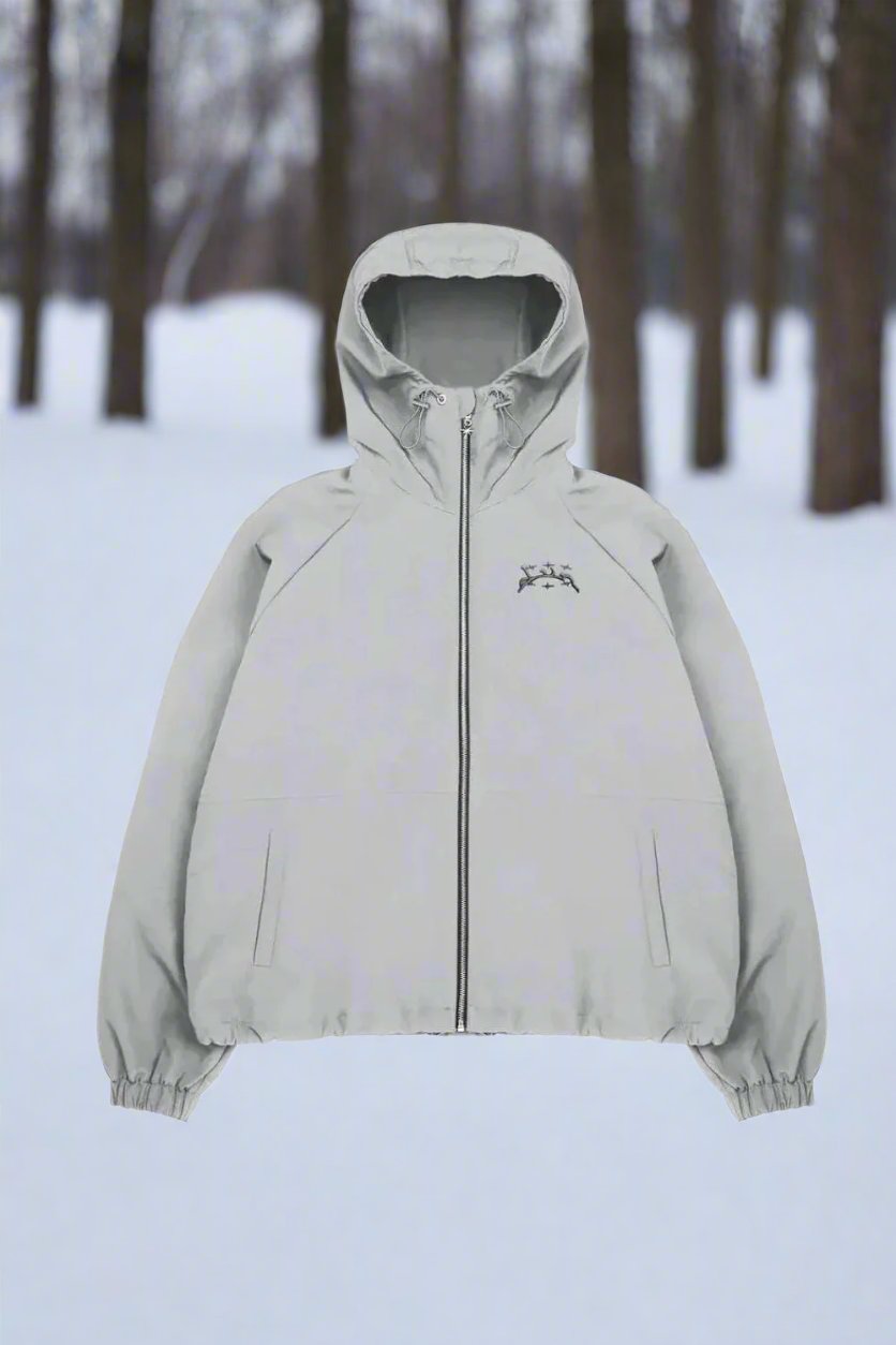 WW | Water Repellent With Hood Loose Fit Sporty And Functional