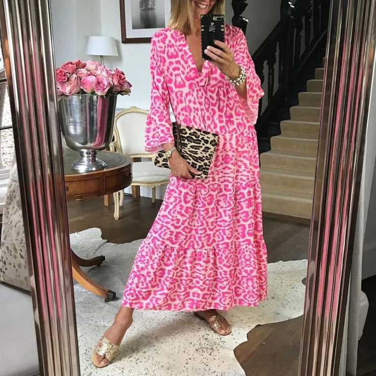 WW | Stylisches Sommerkleid mit Leopardenmuster