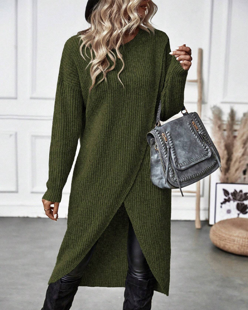 WW | Pulloverkleid mit unregelmäßigem Saum