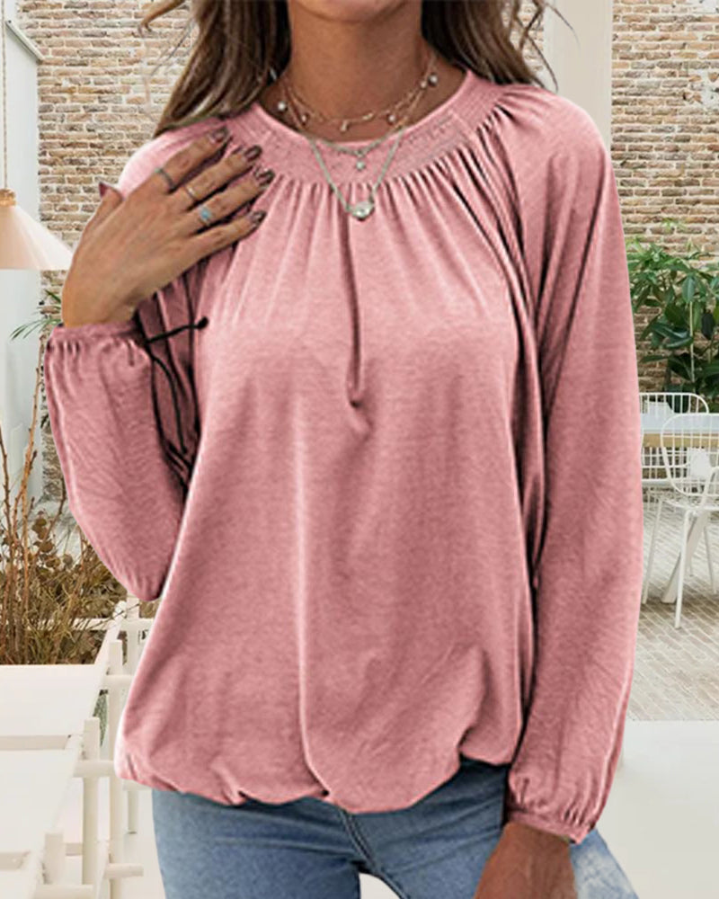 WW | Blouse with Round Neckline