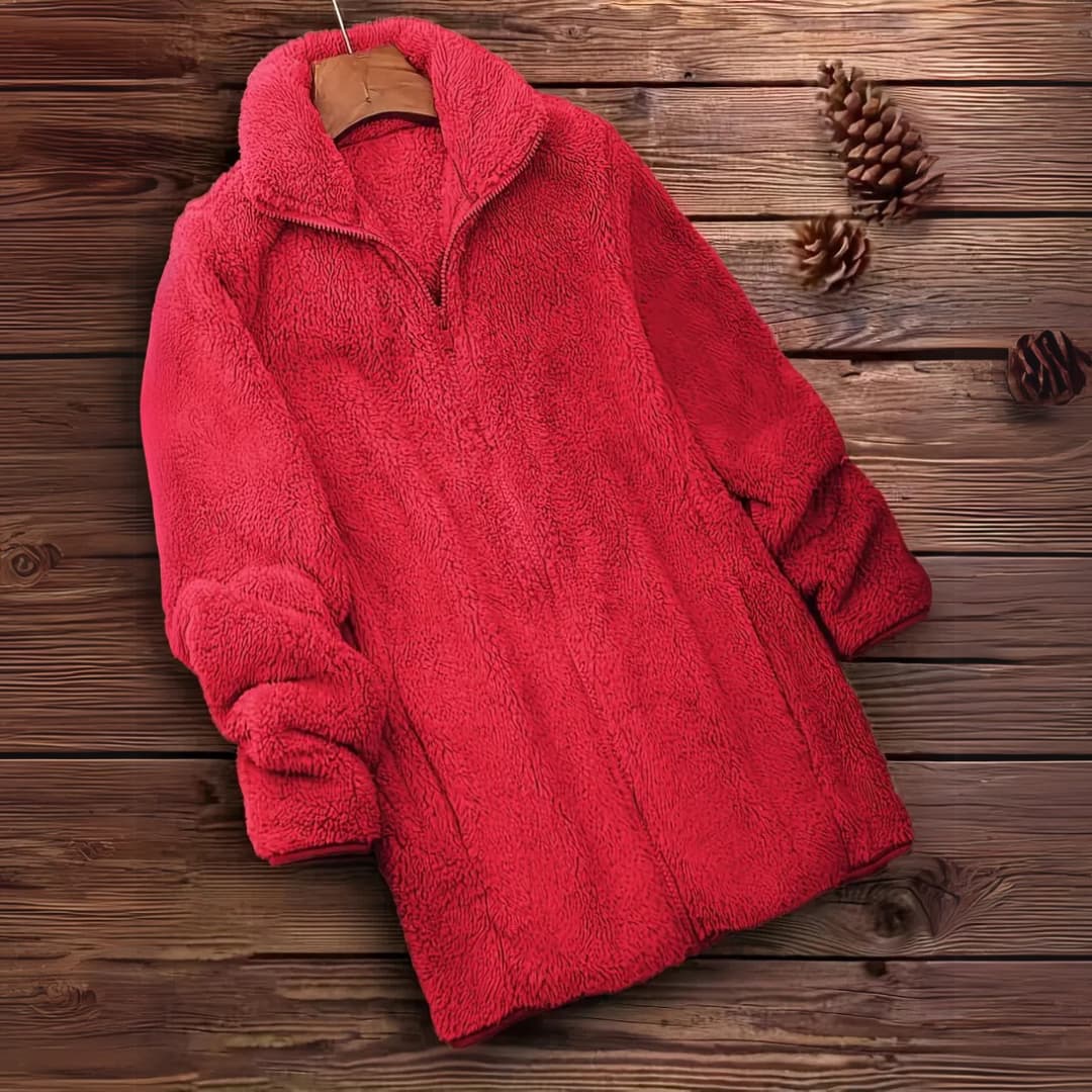 WW | Women's Teddy Zip-Up Pullover Casual Long Sleeve Winter Jacket