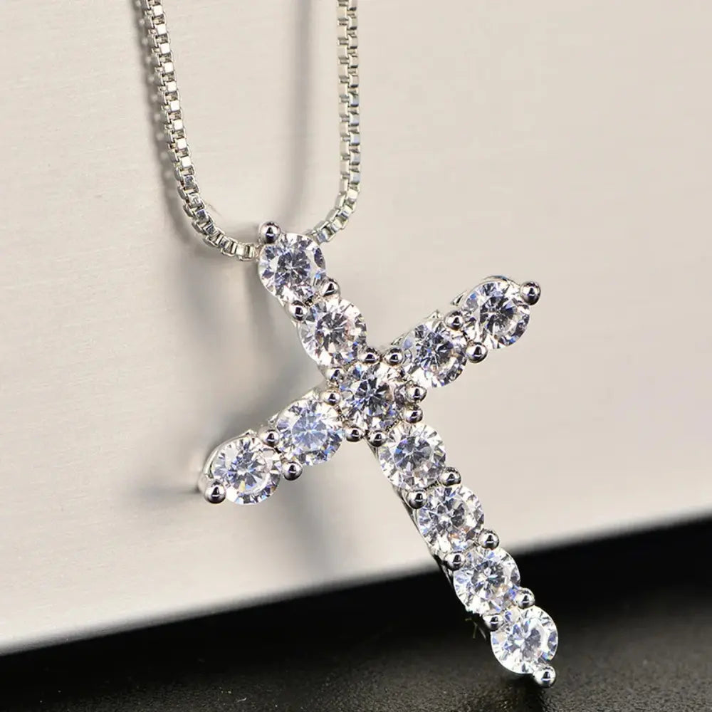 WW | 925 Sterling Silber Kreuz Anhänger