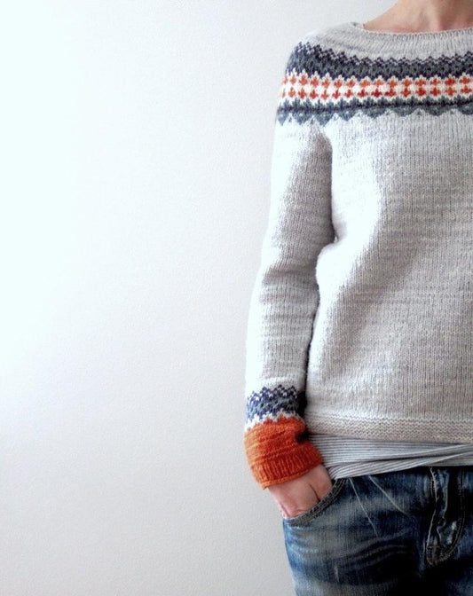 WW | Eleganter schicker Pullover mit Bootsausschnitt für den Herbst-Winter