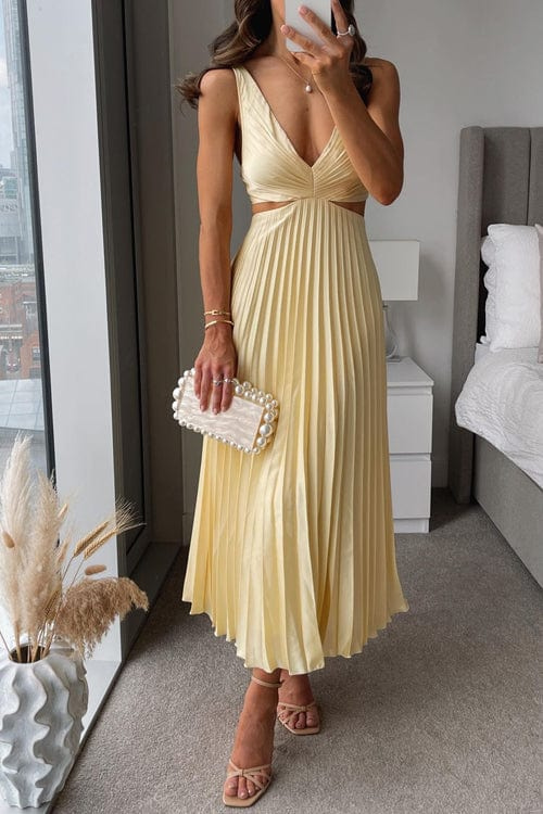 WW | Women's Pleated Satin Dress