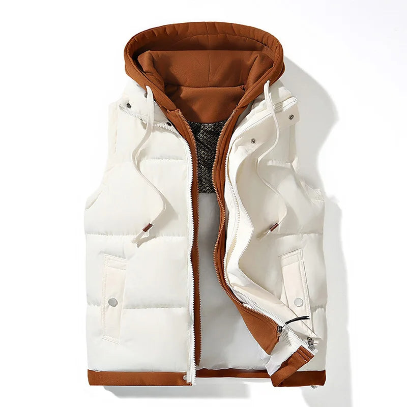 WW | Shell Kapuzenausgestopftes Gilet