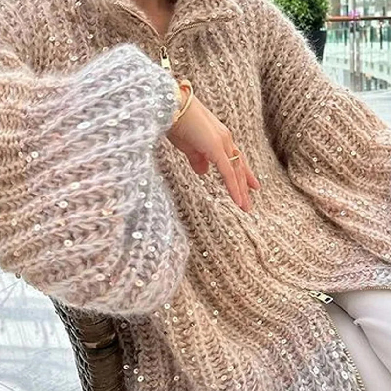 WW | Lässiger Strickstrickjacke