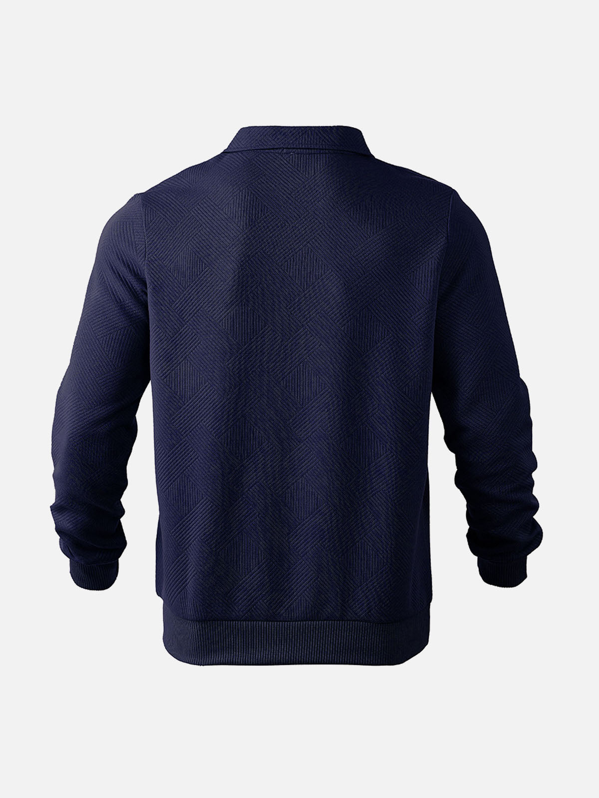 WW | Halb-Zip Pullover mit Strukturmuster - Smart-Casual Stil für Alltag und Büro