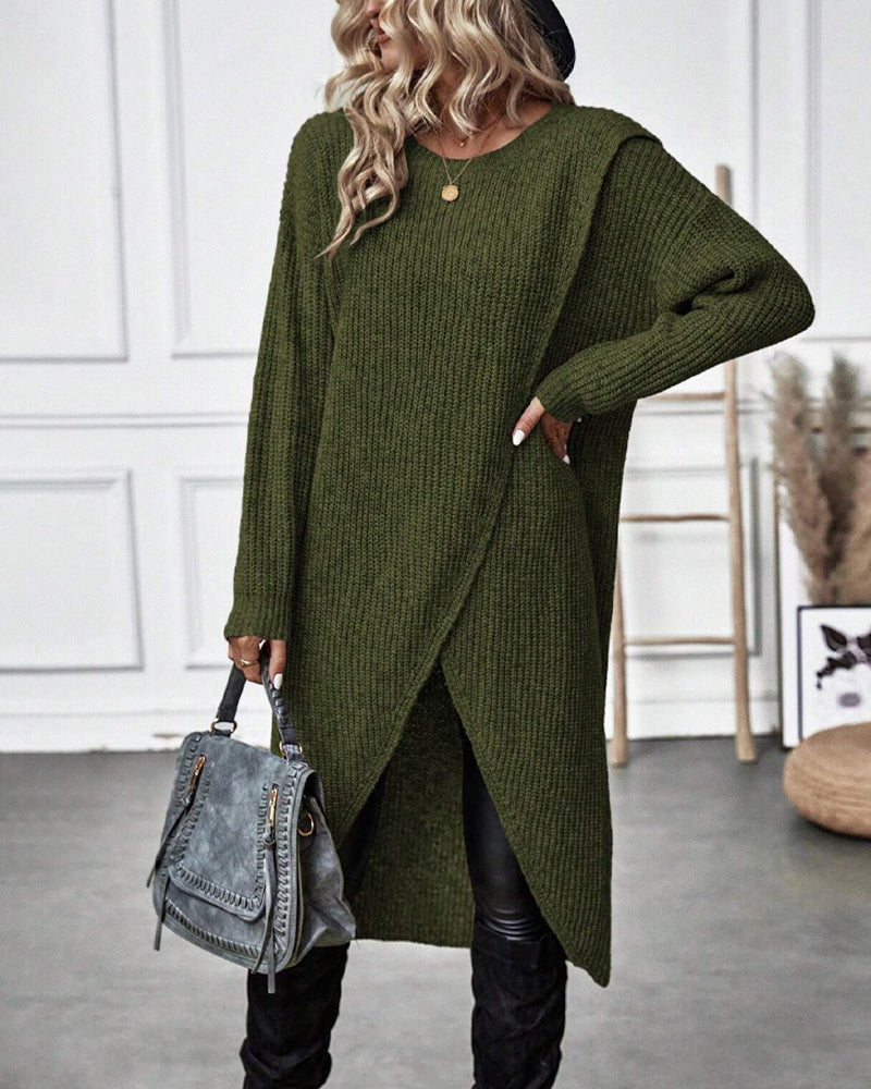 WW | Pulloverkleid mit unregelmäßigem Saum
