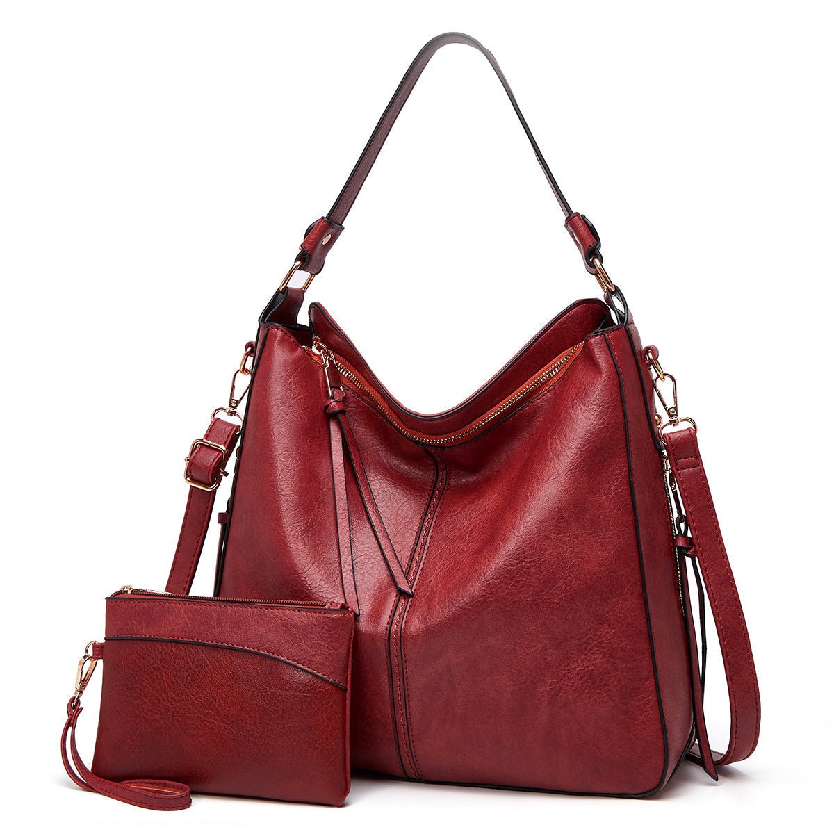 WW | Vintage-inspirierte Leder Hobo-Tasche