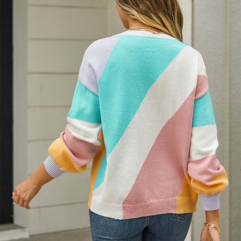 WW | Stilvoller Pulli mit Farbkanten für Damen