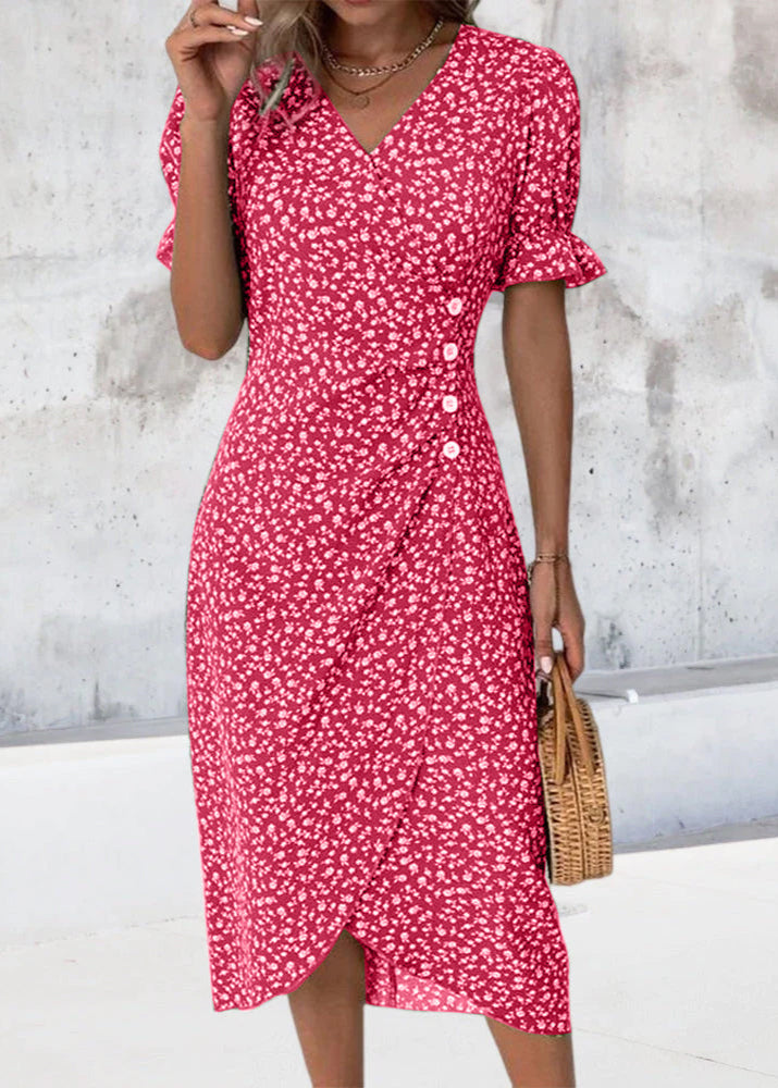 Sophie – Elegantes und bequemes Blumenkleid