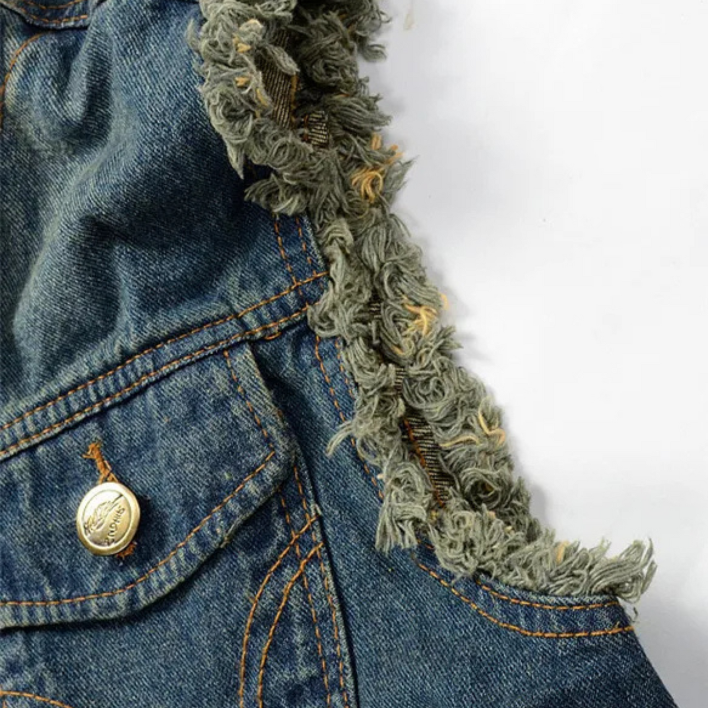 WW | Zerrissene Denim-Weste