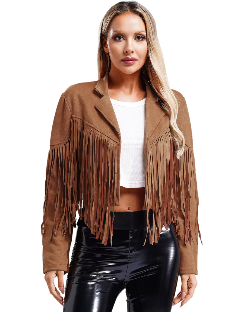 WW | Brown jacket with fringes