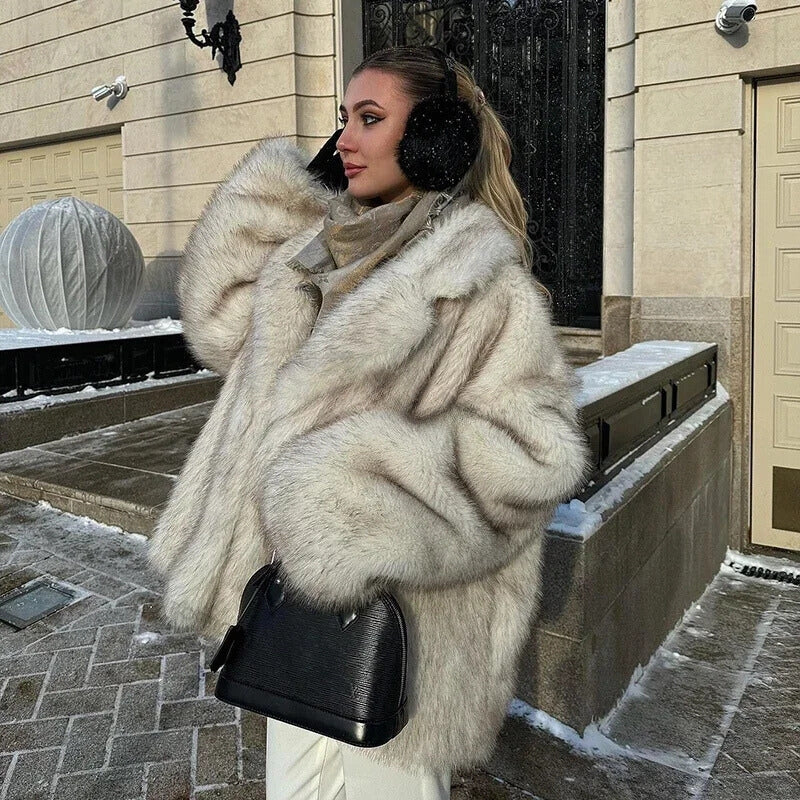 WW | Oversized Faux Fur Winter Jacket