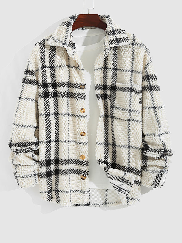 WW | Casual, Warm, Fluffy Fleece Jacket for Men