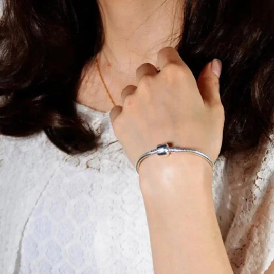 WW | 925 Genuine Sterling Silver Charm Bracelet For Women