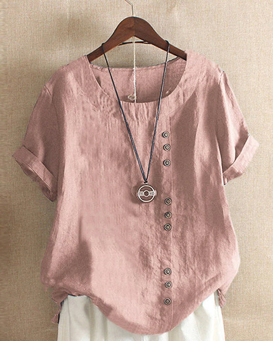 Noelle™ | Casual Plain Blouse
