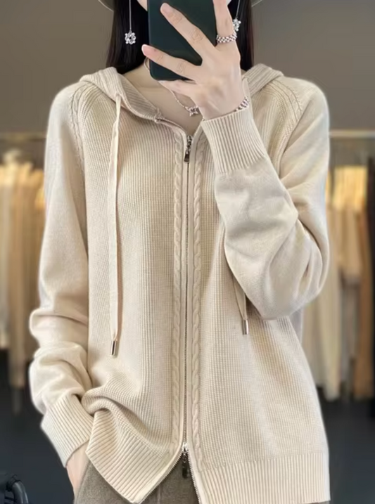 WW | Strickjacke mit Kapuze