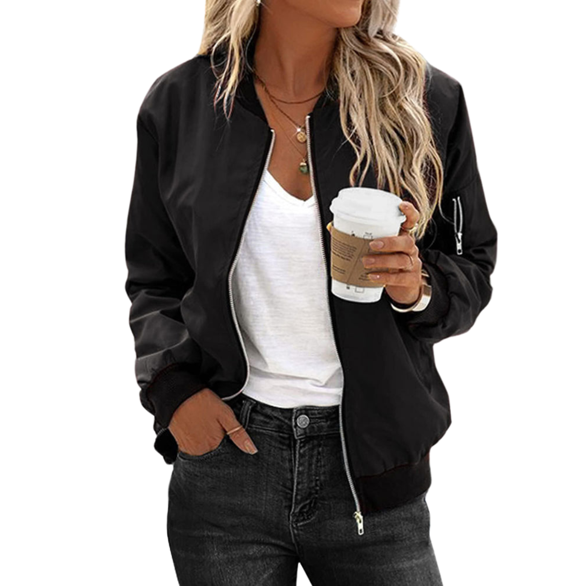 WW | Zipper Lightweight Jacket For Women