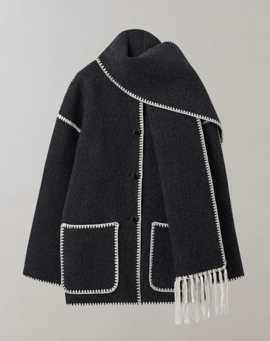 Selena™ - Stylish Coat with Scarf