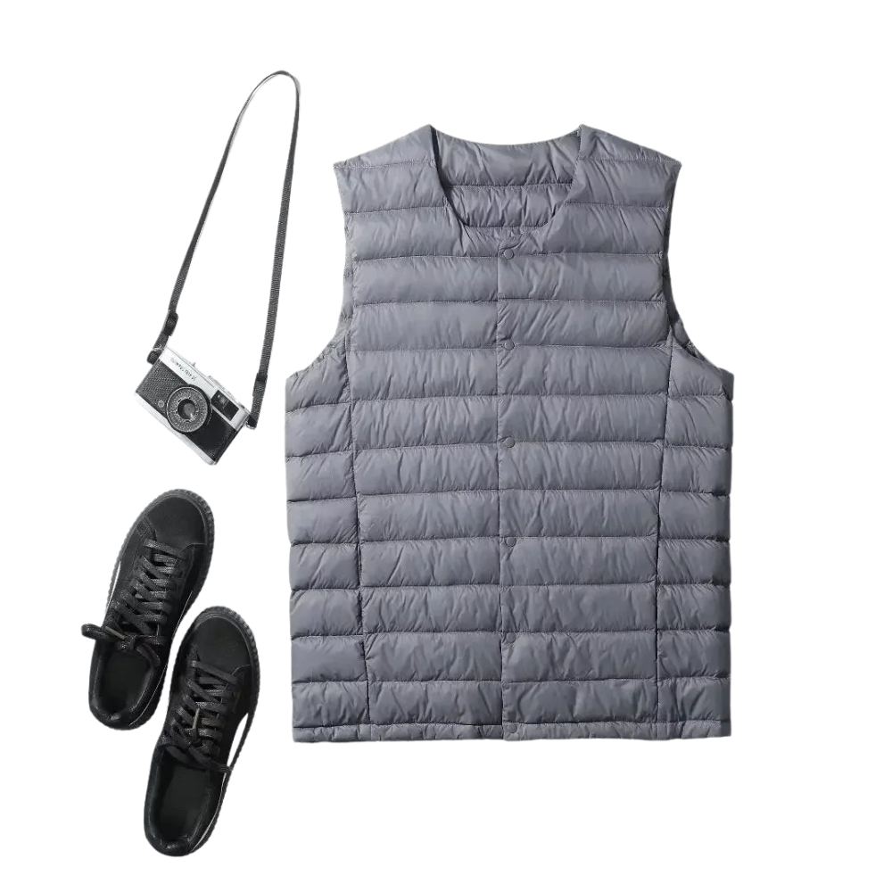 WW | Ärmellose Daunenweste Herren ultraleicht & warm - Herbst/Winter
