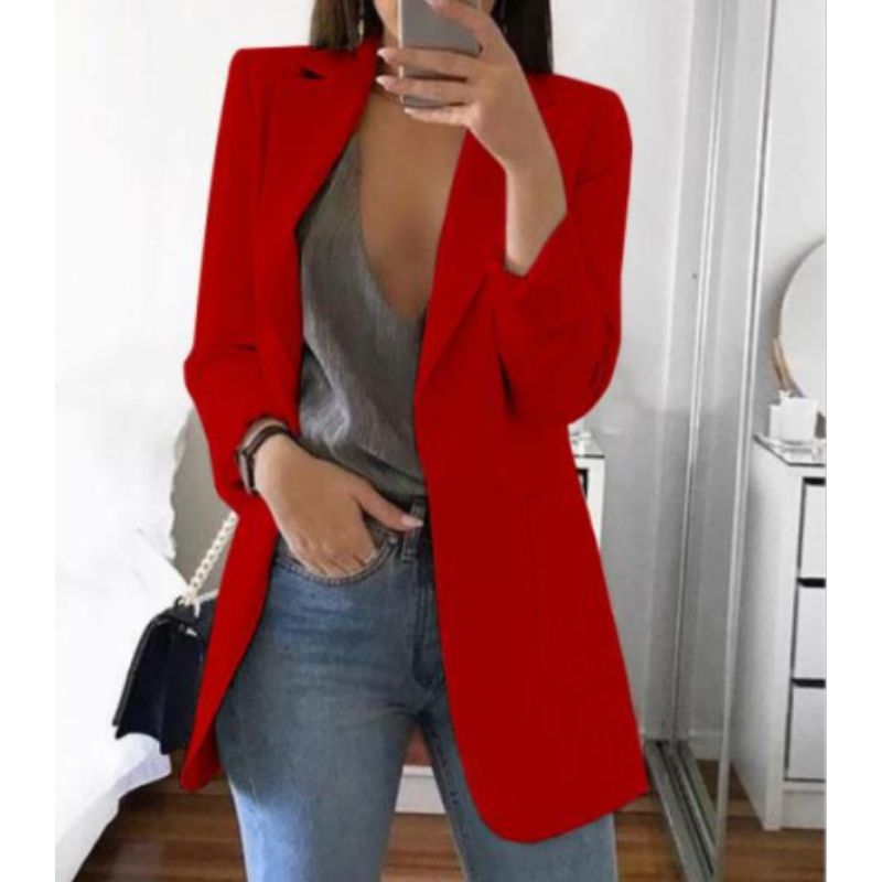 WW | Damen Blazer Offen - Tailliert & Langarm