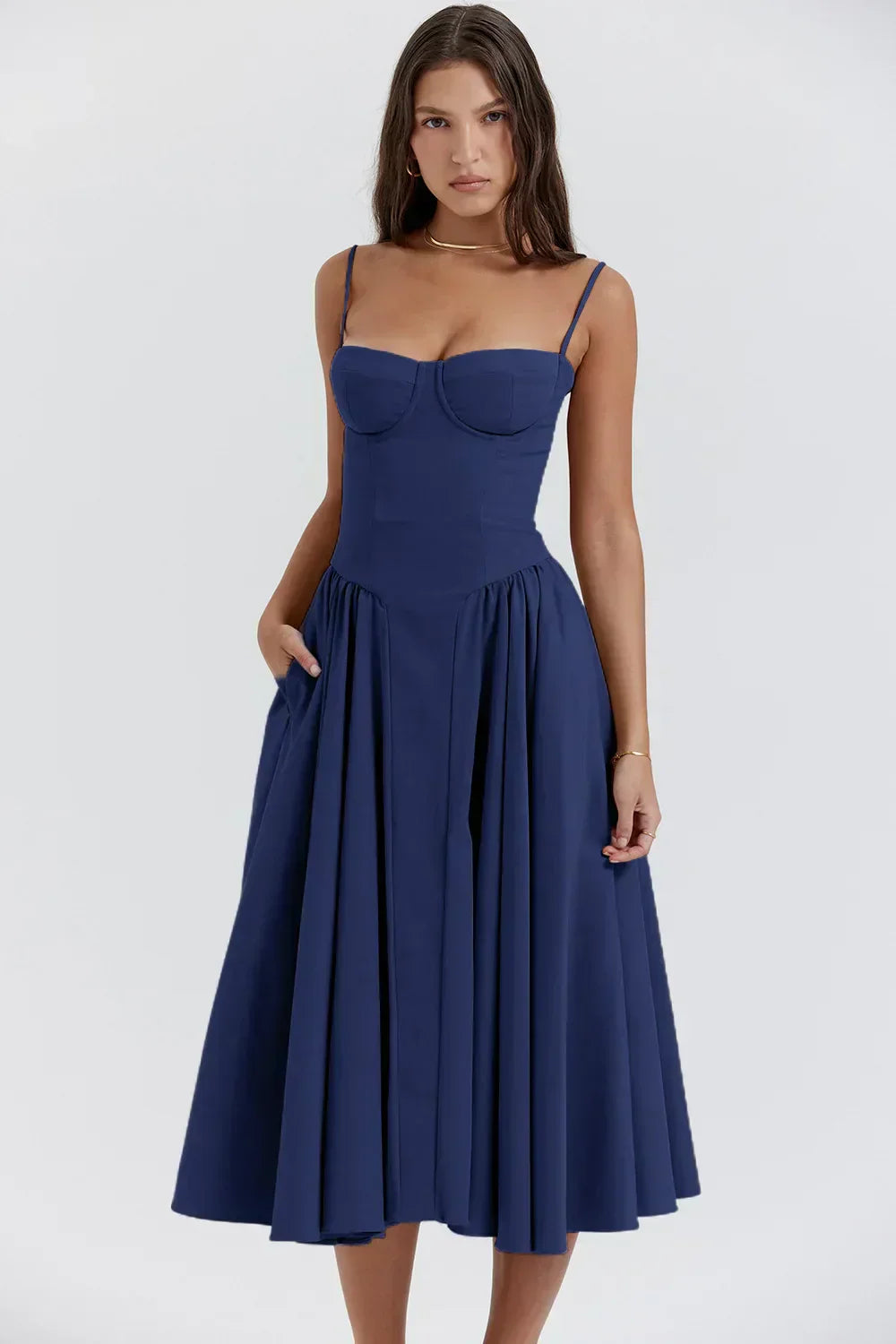 Michaela - Sleeveless Midi Dress