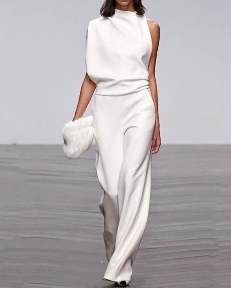 WW | Premium One Shoulder Jumpsuit
