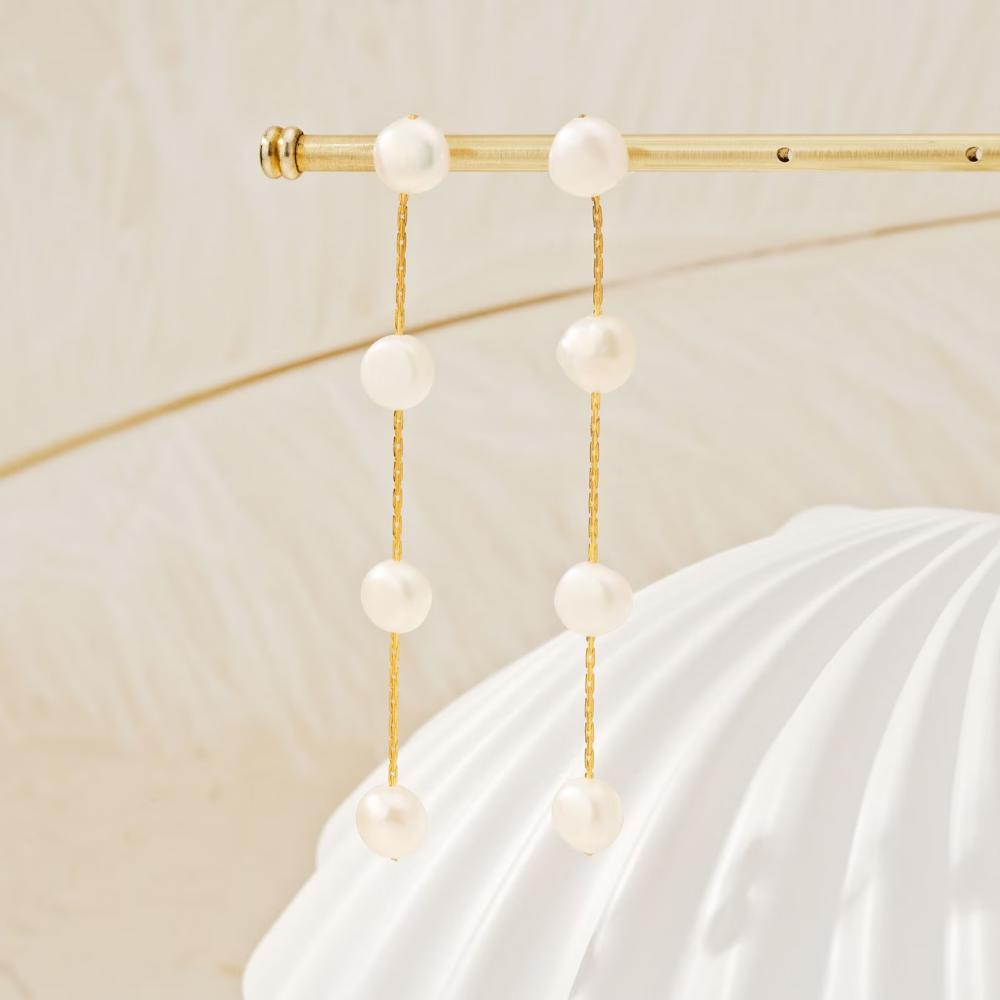 WW | Pearl Drop Earrings For Women