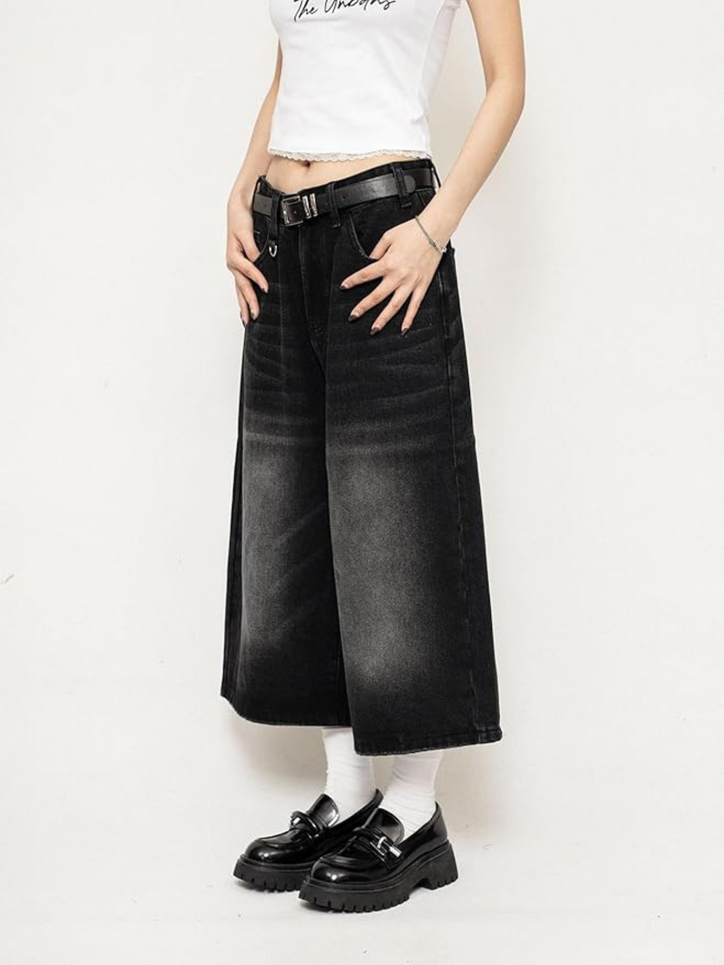 WW | Weite Denim Culotte