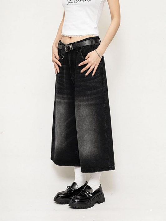 WW | Weite Denim Culotte