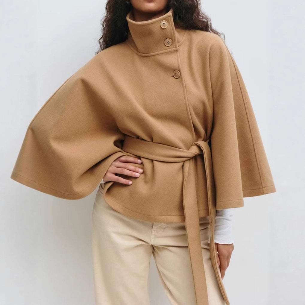 WW | Damen Fließende Teilweise Gekleidete Stylische Jacke