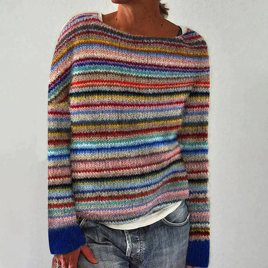 WW | Sarah  I Elegant striped long-sleeved sweater