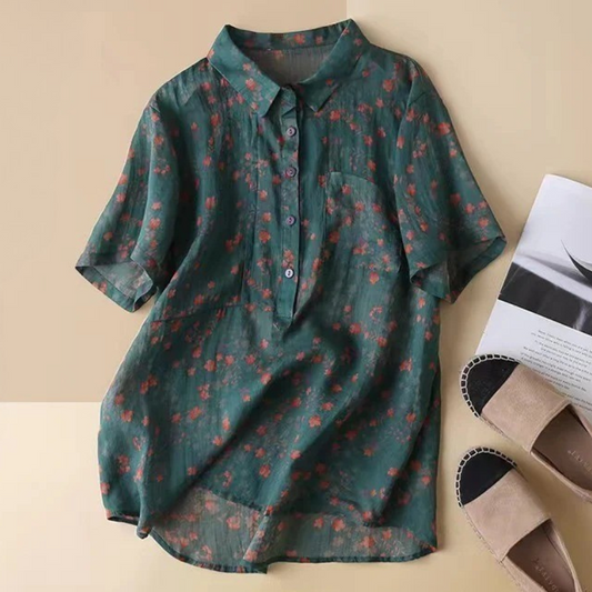 Maribel™ | Elegant Half-Placket Shirt