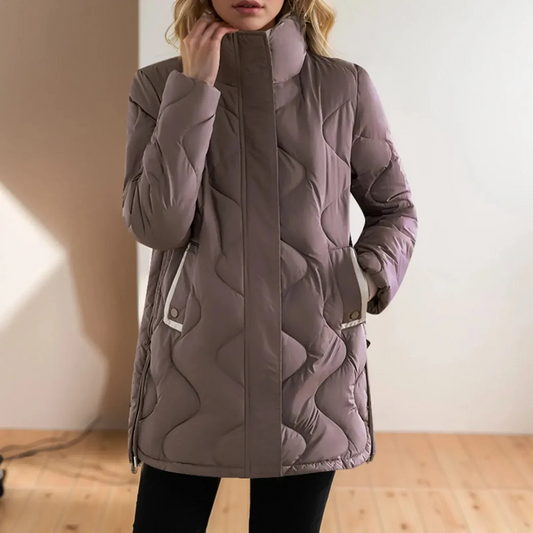 WW | Women's Quilted Jacket with Stand-Up Collar Winter