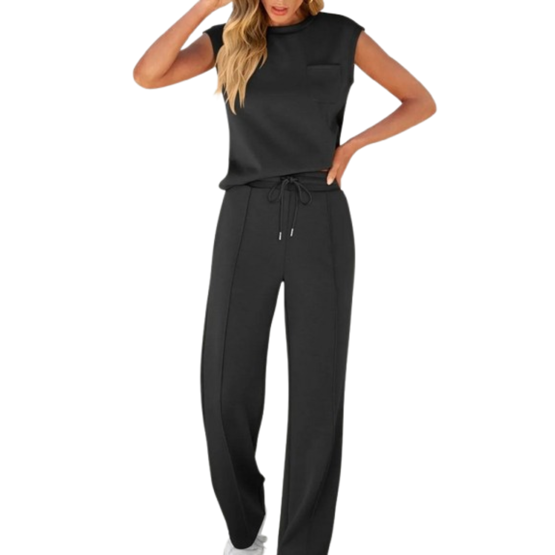 Elivara™ | Casual Chic Two-Piece Set