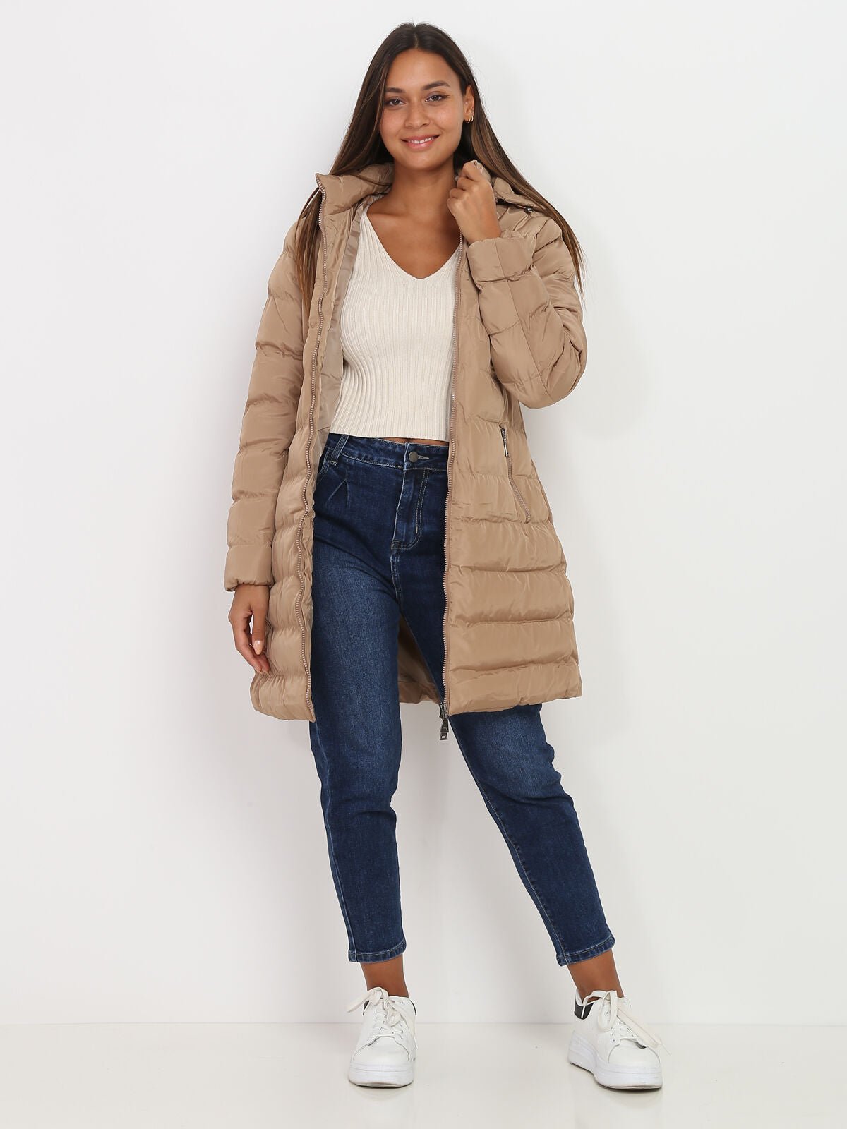 WW | Kapuzen-Puffer-Jacke - Wasserabweisend - Polyesterfüllung - Winterkomfort