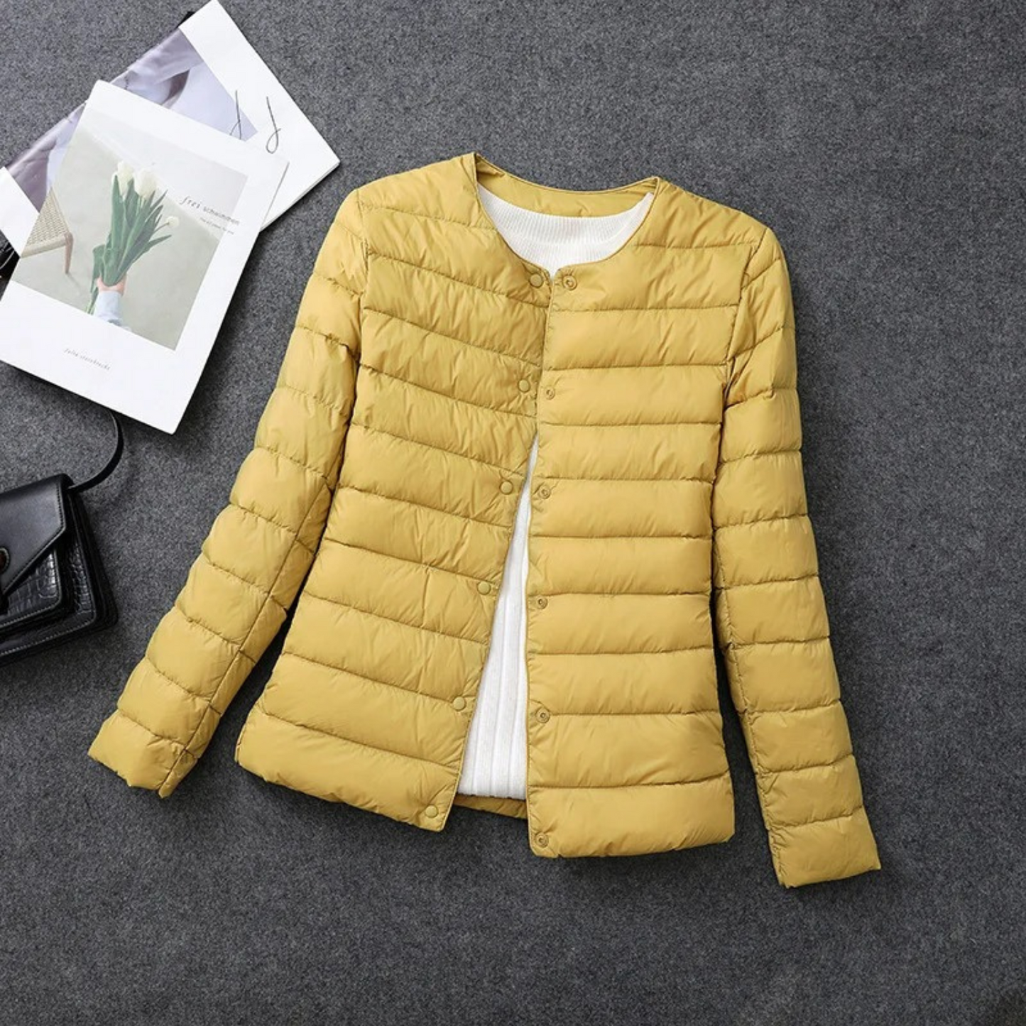 WW | Damen Leichte Daunenjacke - Mit Knöpfen