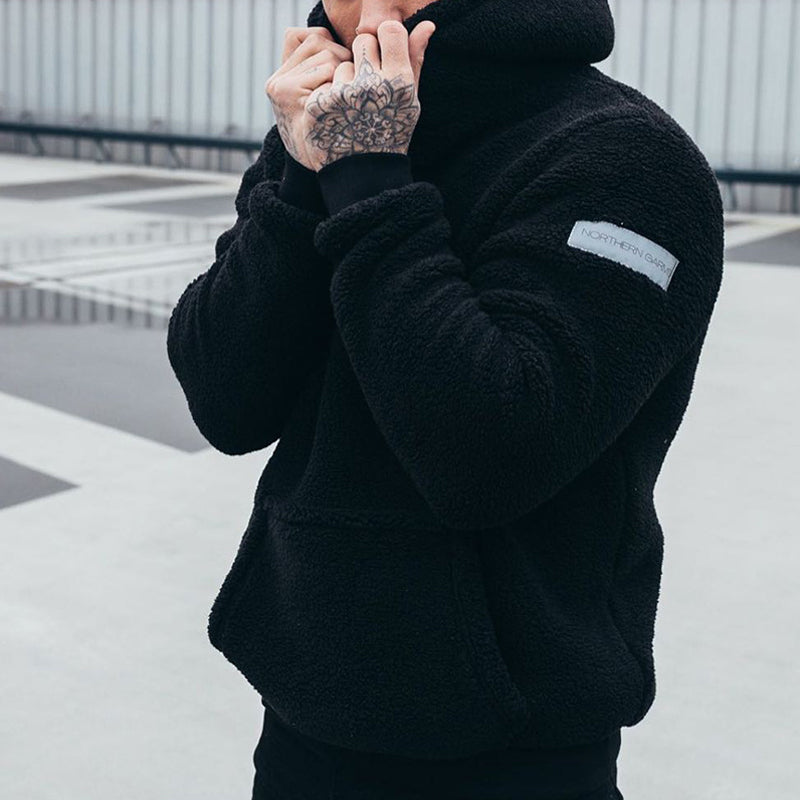WW | Kuscheliger Kapuzenpullover - Plüsch Hoodie für Alltag & Freizeit