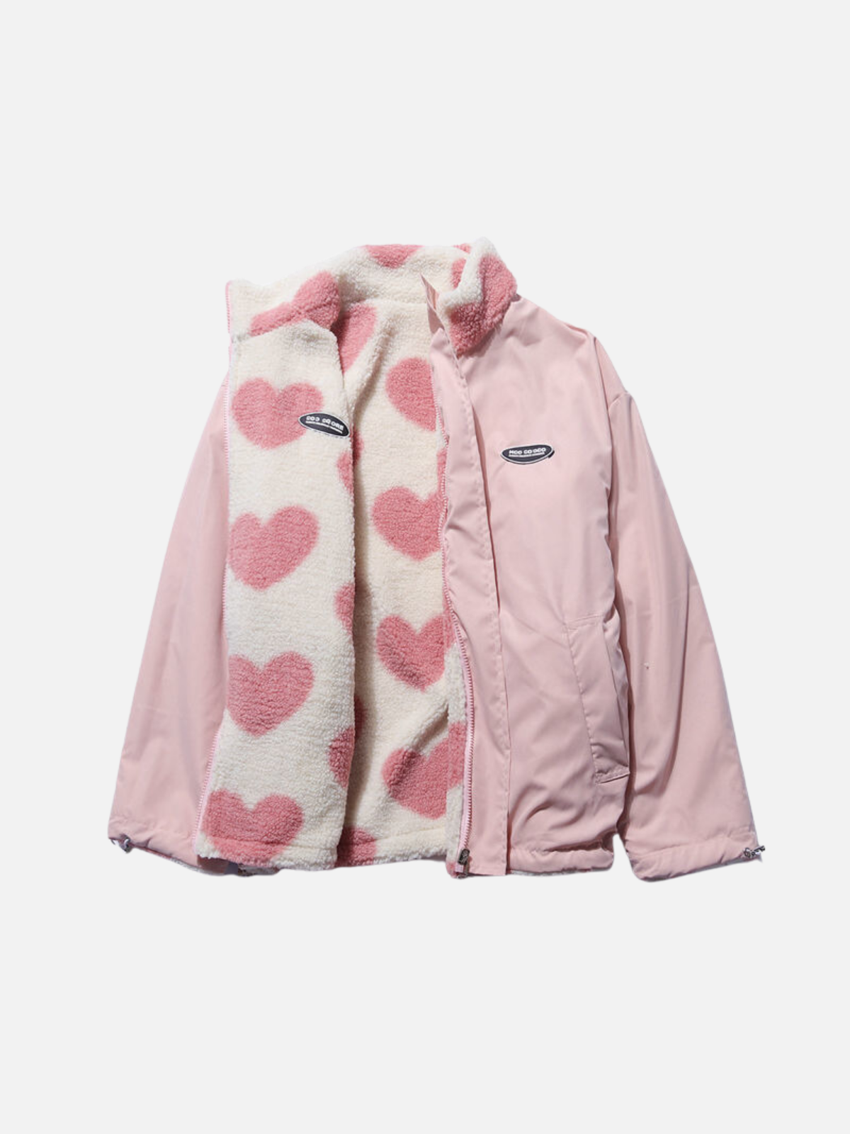 WW | Warmes Herbstjacke mit gemütlichem Futter und schönem Herzmuster