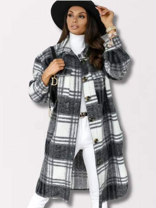 WW | langes kariertes Jacket