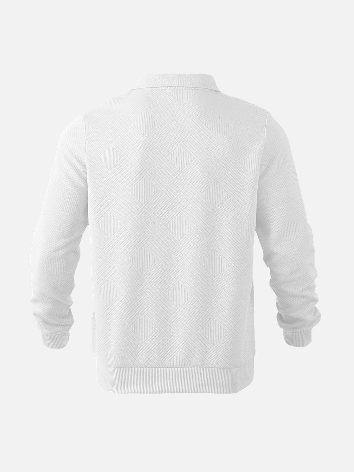WW | Halb-Zip Pullover mit Strukturmuster - Smart-Casual Stil für Alltag und Büro