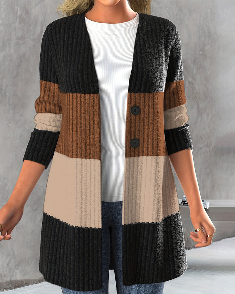 WW | Lockere Jacke mit Farbblocks