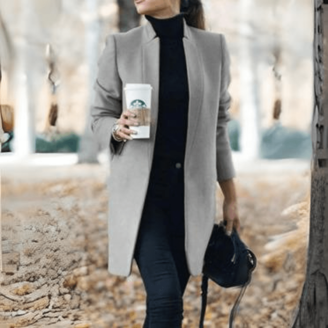 WW | Longline Coat - Open Front - Tailored Silhouette