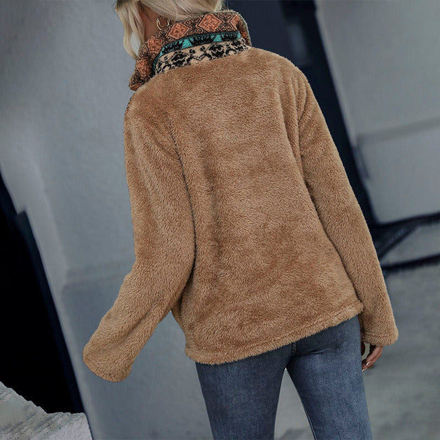WW | Pullover mit Geometrischem Muster
