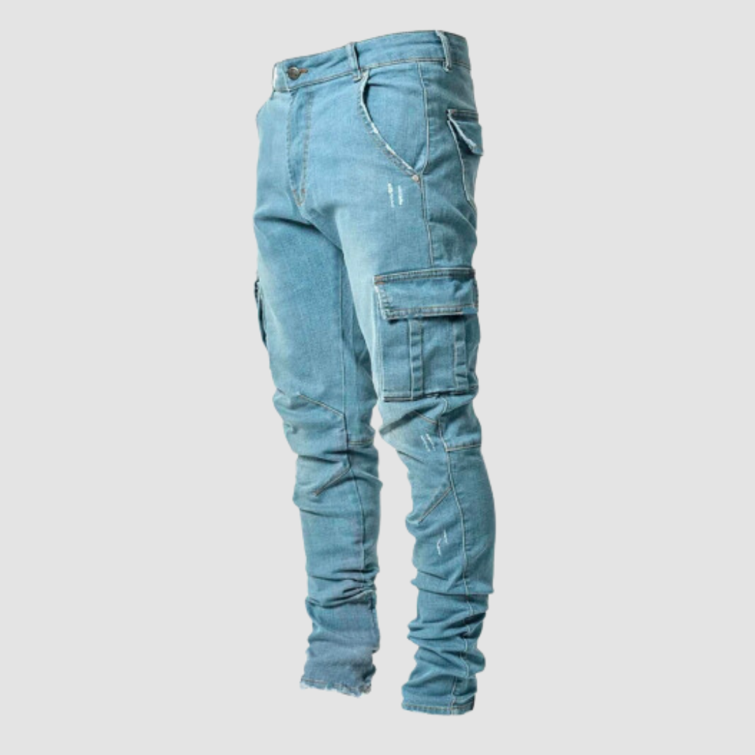 WW | Stylish Men's Denim Cargo Pants