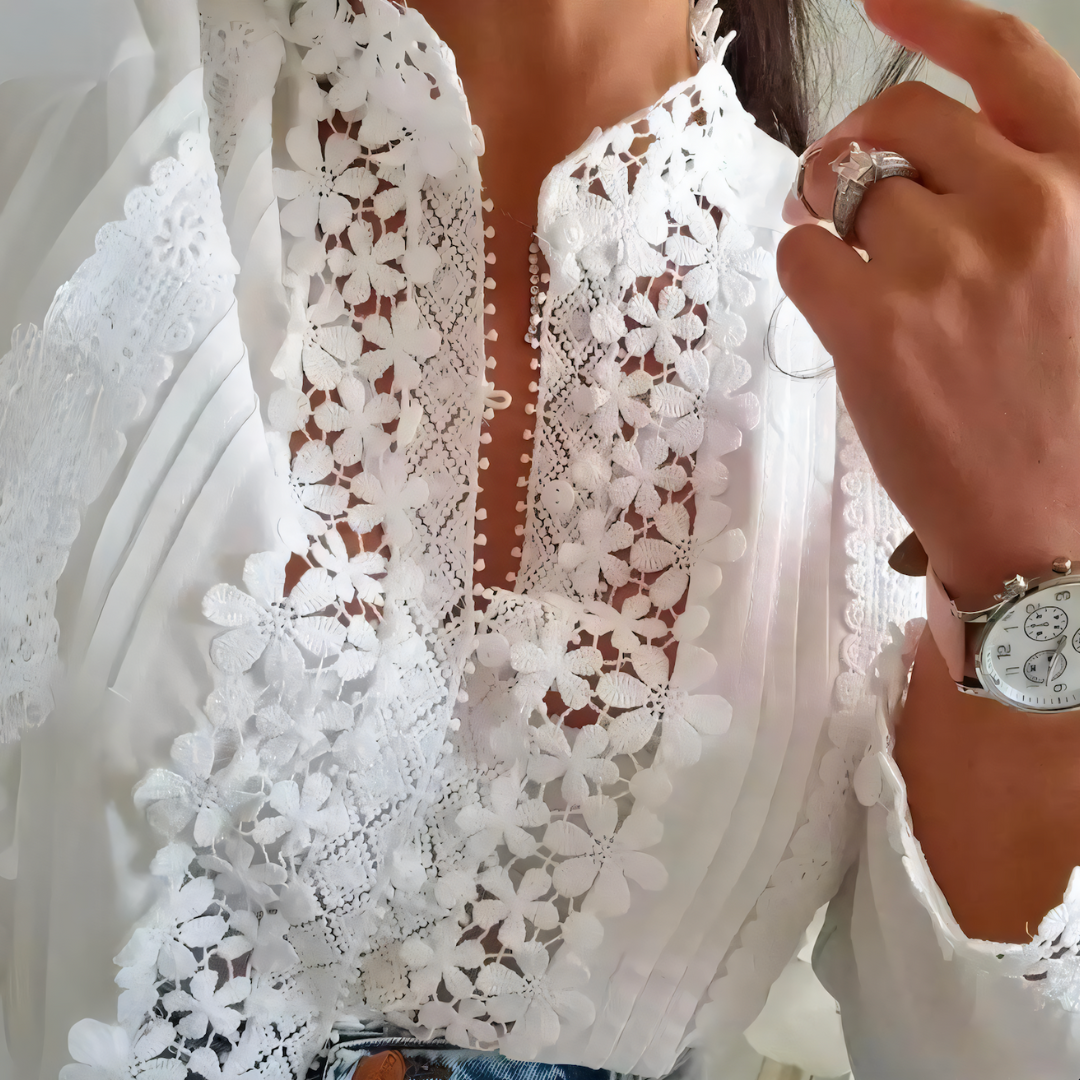 Sara – Bluse mit Blumenmuster