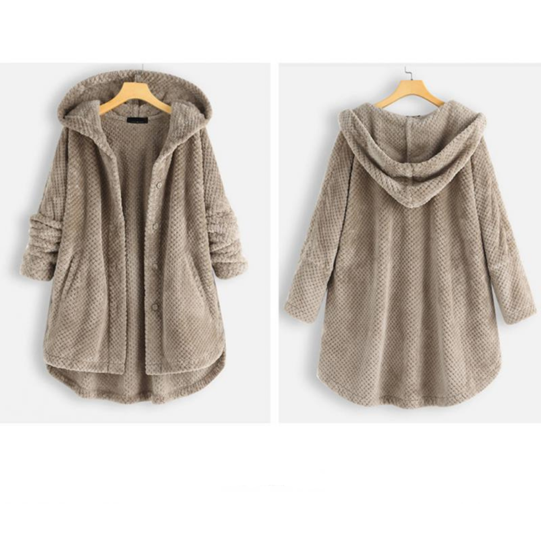 WW | Stylische, Superweiche Fleece-Kapuzenjacke